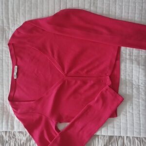 Zara Cropped Cardigan.  Size M.  Single botton closure.
